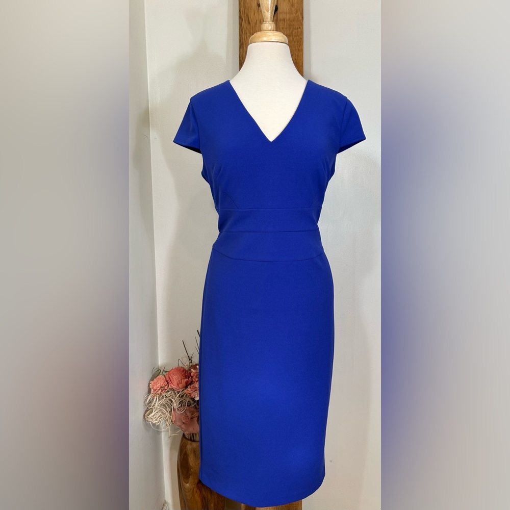 Donna Morgan Royal Blue Midi Dress